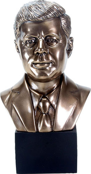 John F. Kennedy Bust Portrait Sculpture President Head on Base